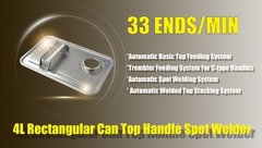 Soldadora superior del clip de la tapa de la máquina de la soldadura por puntos del oído 4L del estirón de la tapa automática del soldador