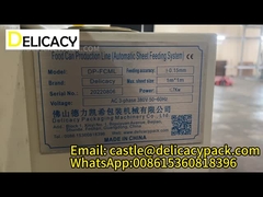 Cargador automático y sistema de alimentación de hojas para la línea de fabricación de fondo 83 / 99 / 127mm