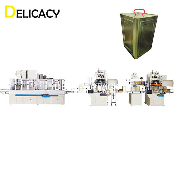 20CPM Línea de producción de latas automático, CE grande de Tin Making Machine del cuadrado certificado