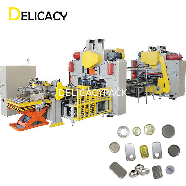 CNC automático completo Línea de producción de latas, prensa de la alimentación de hoja de la hojalata del extremo de EOE