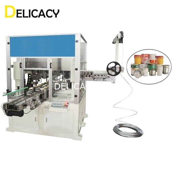 Fabricante de empaquetado Tin Barrel Wire Handle Machine del metal de acero automático para Pail Can Making Line química