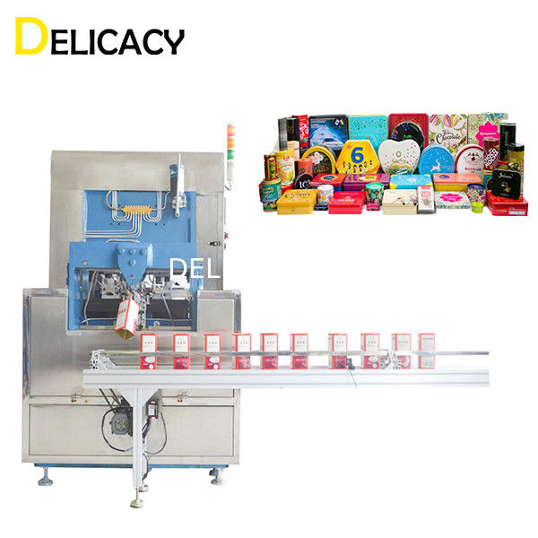 Chocolate irregular Tin Can Locking del cuadrado ajustable de Máquina para fabricar cajas de hojalata For de la anchura