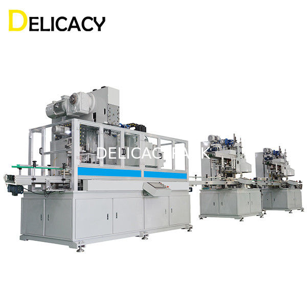 Fabricación rectangular de los cuerpos de la poder Tin Can Making Machine For del pequeño cuadrado automático de 30CPM