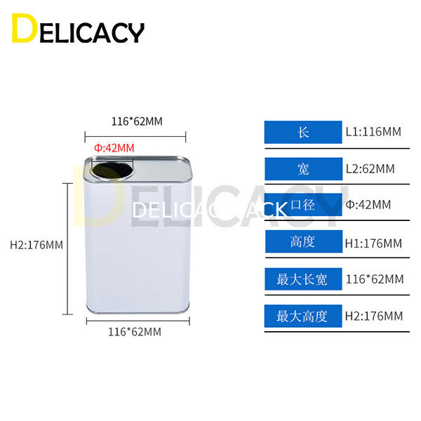2.2KW 1L Cuadrado de lata de estaño máquina de costura Color personalizado